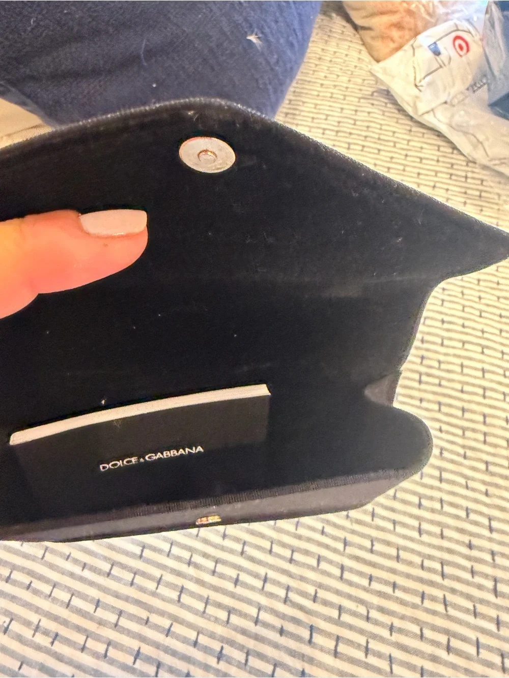 Dolce & Gabbana Black Oversized Square Sunglasses